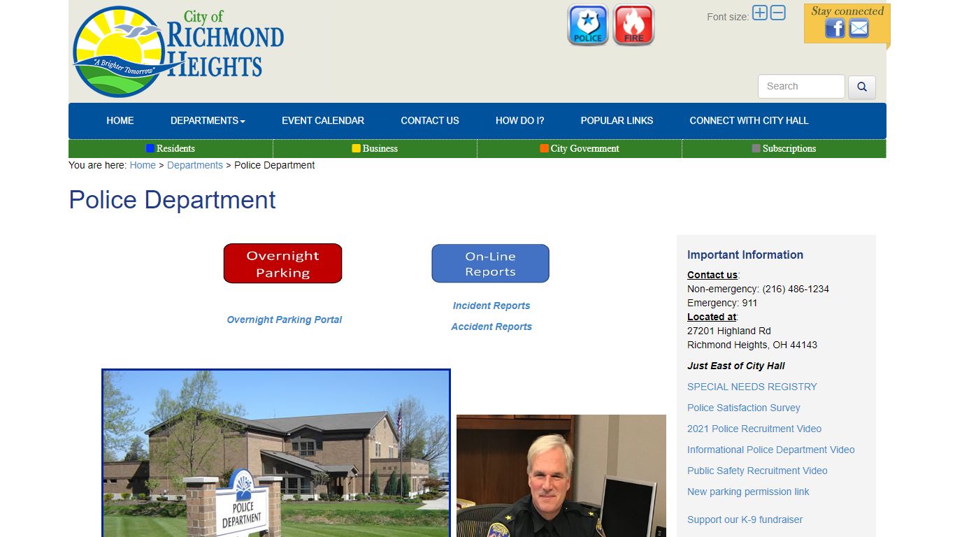 Police Department - Richmond Heights, Ohio
